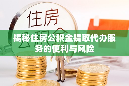江源揭秘住房公积金提取代办服务的便利与风险